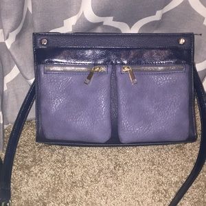Unused navy over the shoulder purse